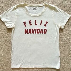 J.Crew ‘Feliz Navidad’ Collector Tee, M